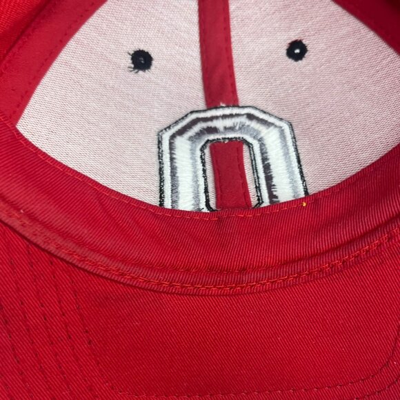 Ohio State Buckeyes Adjustable Hat Red OS Embroidered Big Ten Top Of The World - Picture 6 of 11